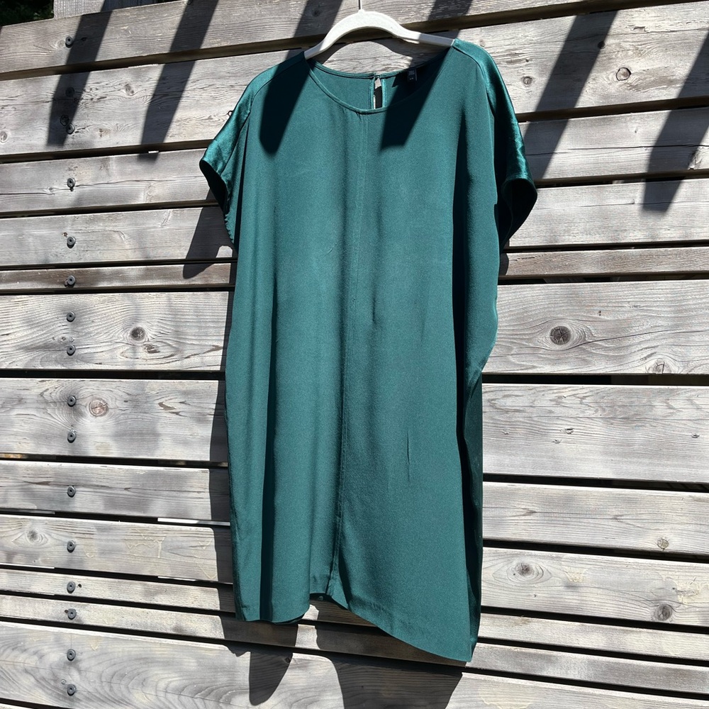 Eileen Fisher Green Short Sleeve Dress